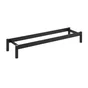 Pied de meuble STANDERS réglable cylindrique, acier époxy Ht. maxi 15.5 x l.104.