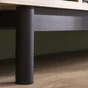Pied de meuble STANDERS réglable cylindrique, acier époxy Ht. maxi 15.5 x l.104.