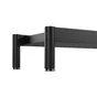 Pied de meuble STANDERS réglable cylindrique, acier époxy Ht. maxi 15.5 x l.104.