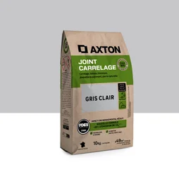 Joint mortier 3 à 10 mm gris clair AXTON, 10 kg