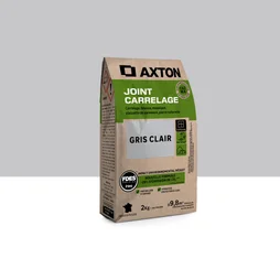 Joint mortier 3 à 10 mm gris clair AXTON, 2 kg