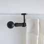 Kit de barres à rideaux d25/28 extensible 210/385cm métal noir mat INSPIRE