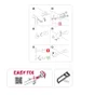 Kit de barres à rideaux d25/28 extensible 210/385cm métal noir mat INSPIRE