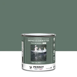 Peinture pour meuble Perrot, ID vert de gris mat 0,5L