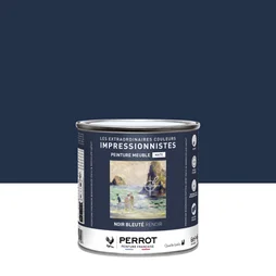Peinture pour meuble Perrot, ID noir bleuté mat 0,5L