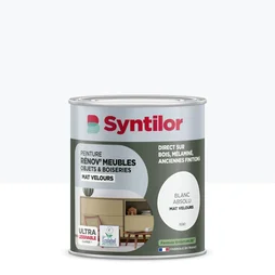 Peinture de rénovation meuble et objet SYNTILOR blanc velours 0,25L