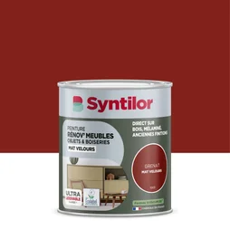 Peinture de rénovation meuble et objet SYNTILOR grenat velours 0,25L