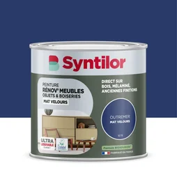 Peinture de rénovation meuble et objet SYNTILOR outremer velours 0,5L