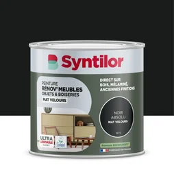 Peinture de rénovation meuble et objet SYNTILOR noir velours 0,5L