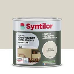 Peinture de rénovation meuble et objet SYNTILOR grege velours 0,5L