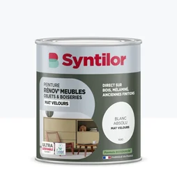 Peinture de rénovation meuble et objet SYNTILOR blanc absol velours 1L