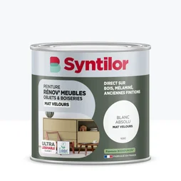 Peinture de rénovation meuble et objet SYNTILOR blanc velours 0,5L