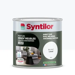Peinture de rénovation meuble et objet SYNTILOR blanc laque 0,5L