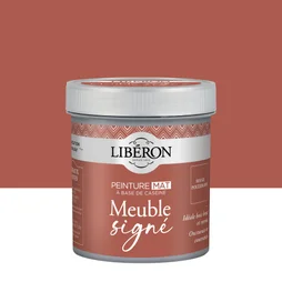 Peinture meuble boiserie Caséine, meuble signé LIBÉRON rouge pouzzolane mat 0.5L