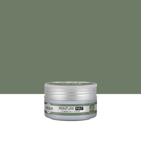 Peinture meuble et boiserie Caséine, meuble signé LIBÉRON vert bivouac mat 75ml