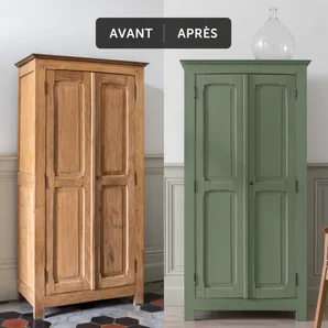 Peinture meuble et boiserie Caséine, meuble signé LIBÉRON vert bivouac mat 75ml