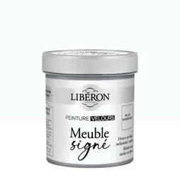Peinture meuble et boiserie Meuble signé LIBÉRON blanc moderniste velours 0.5L