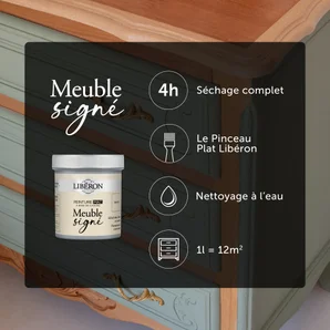 Peinture meuble et boiserie Caséine LIBÉRON vert d'eau mat 75ml