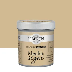 Peinture meuble et boiserie Meuble signé LIBÉRON beige cannage velours 0.5L