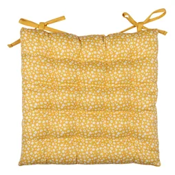 Coussin de chaise Lunor, jaune / doré, l.40 x L.40 cm INSPIRE