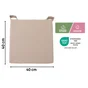 Coussin de chaise New joy, beige, l.40 x L.45 cm INSPIRE
