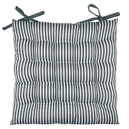 Coussin de chaise Lunor, gris / argent, l.40 x L.40 cm INSPIRE