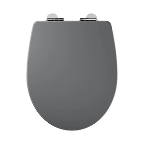 Abattant wc bois compresse purity frein de chute declip gris sensea