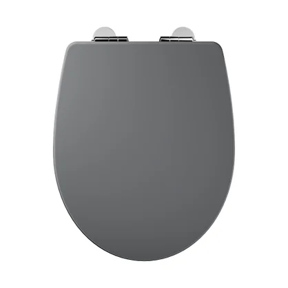 Abattant wc bois compresse purity frein de chute declip gris sensea