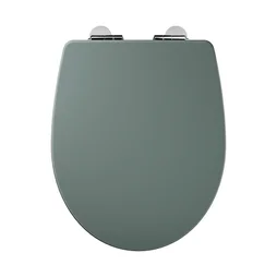 Abattant wc bois compresse purity frein de chute declip vert sensea