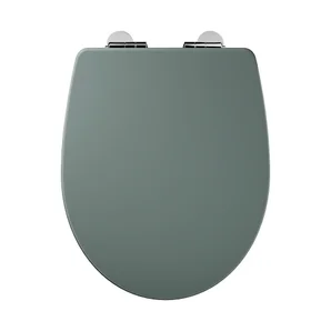 Abattant wc bois compresse purity frein de chute declip vert sensea