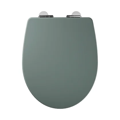Abattant wc bois compresse purity frein de chute declip vert sensea
