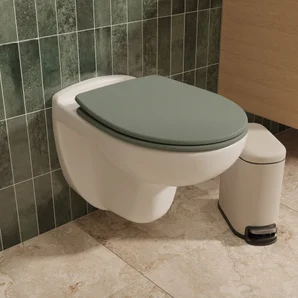 Abattant wc bois compresse purity frein de chute declip vert sensea
