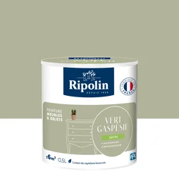 Peinture meuble et objet, RIPOLIN, vert gaspesie 0.5l