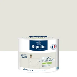Peinture meuble et objet, RIPOLIN, blanc champagny 0.25l