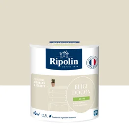 Peinture meuble et objet, RIPOLIN, beige dogon 0.5l