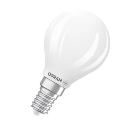 Ampoule led spherique verre e14 40w 470lm opaline blanc froid osram