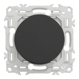 Interrupteur va-et-vient ou poussoir Odace, SCHNEIDER ELECTRIC, noir