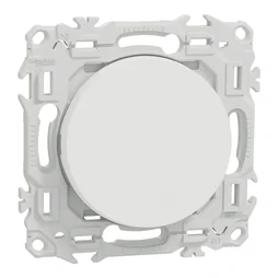 Interrupteur va-et-vient ou poussoir Odace, SCHNEIDER ELECTRIC, blanc