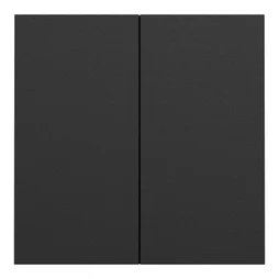 Double interrupteur va-et-vient/pouss. Intégral Odace, SCHNEIDER ELECTRIC, noir