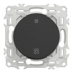 Commande interrupteur ou poussoir VMC Odace, SCHNEIDER ELECTRIC, noir