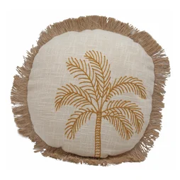 Coussin Palmito, beige l.40 x L.40 cm