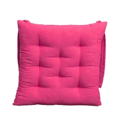 Coussin de chaise Unis, rose, l.40 x L.40 cm