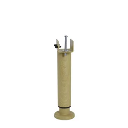 Pied de lit réglable rond BAR PLUS acier finition bois Ht. max 30 x Diam. 5.8 cm
