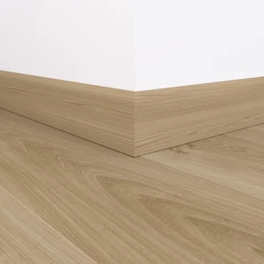 Plinthe mdf, décor malte light, H. 7.8, Ep.14 mm ARTENS