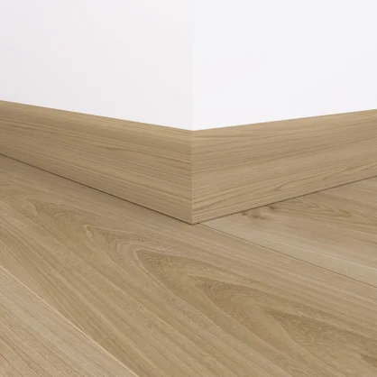 Plinthe mdf, décor malte light, H. 7.8, Ep.14 mm ARTENS