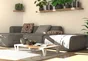 Pied meuble trapez h150x50x100mm blanc