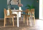 Pied table trapez h710x50x100mm blanc