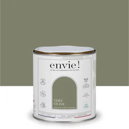 Peinture mur, boiserie vert olive velours ENVIE Biosourcée 0.5L