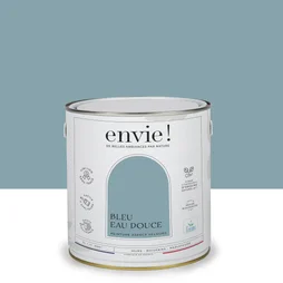 Peinture mur, boiserie bleu eau douce velours ENVIE Biosourcée 2L