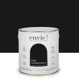Peinture mur, boiserie noir charbonneux velours ENVIE Biosourcée 2L